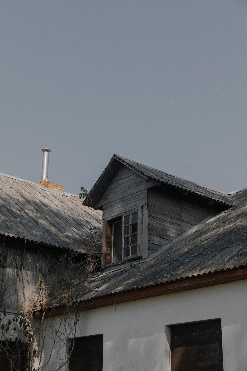 roof of an old farm building